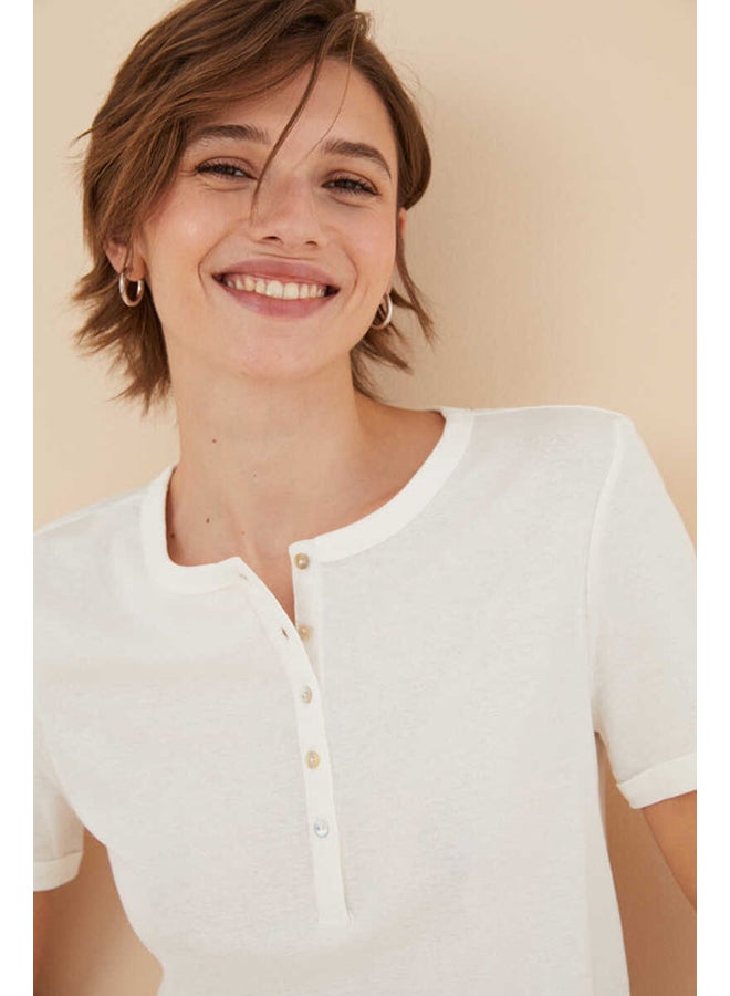women'secret تي شيرت قطني  - Image 4