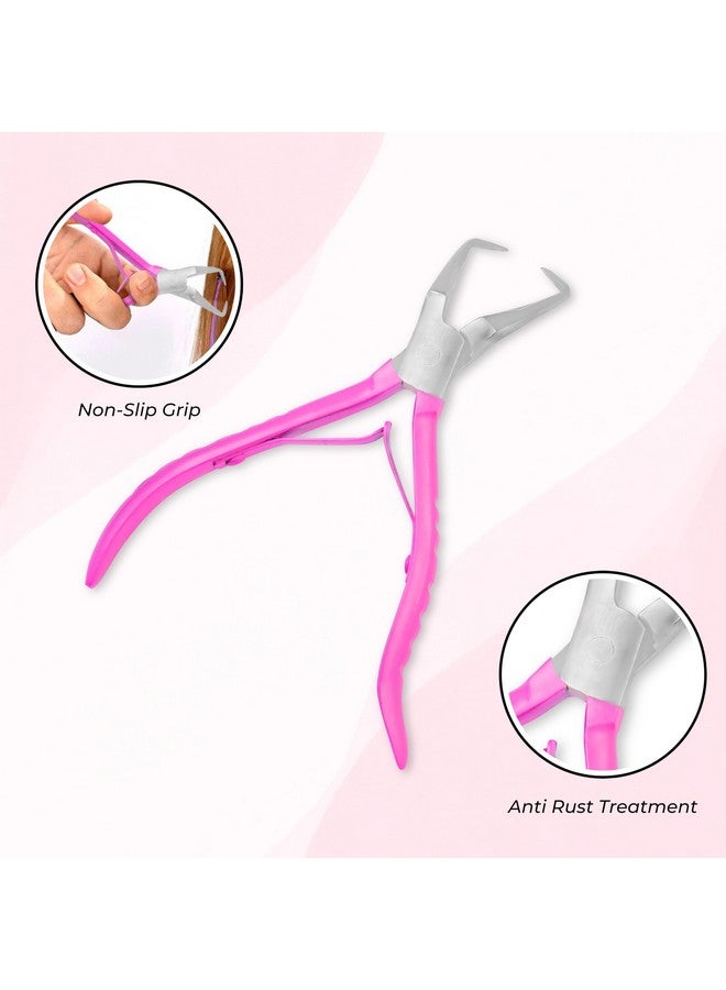 SIVOTE Hair Extension Beads Remover Pliers Pink - Stainless Steel Microlink Bead Removal Tool for Effortless Hair Extensions Removal - Image 3