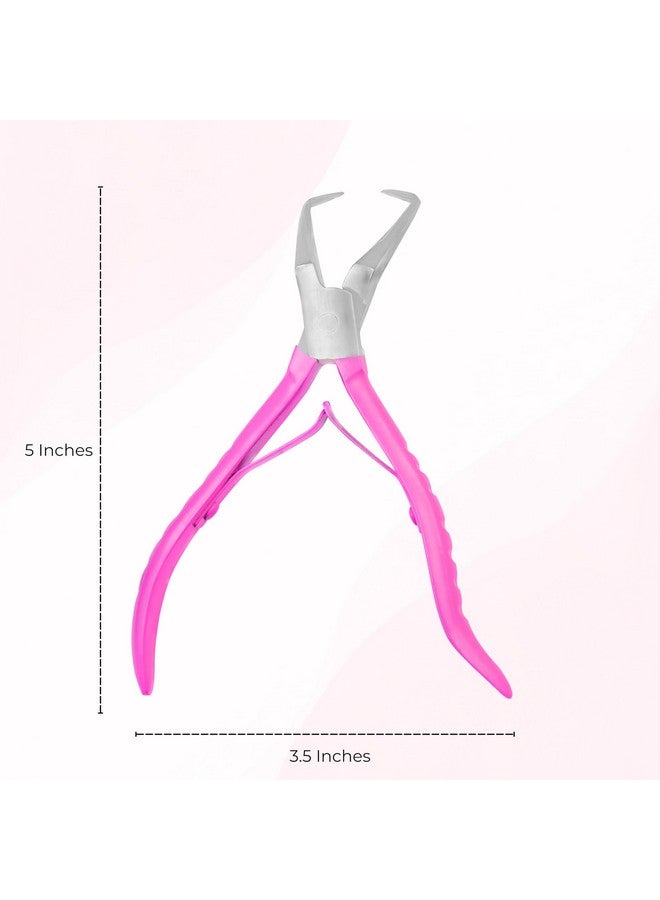 SIVOTE Hair Extension Beads Remover Pliers Pink - Stainless Steel Microlink Bead Removal Tool for Effortless Hair Extensions Removal - Image 4