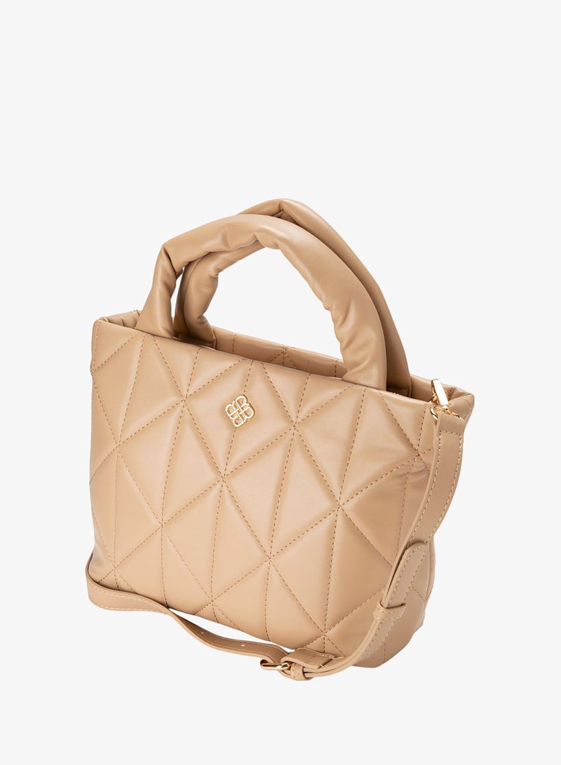 Bata Quilted Top Handle Bag - Image 3