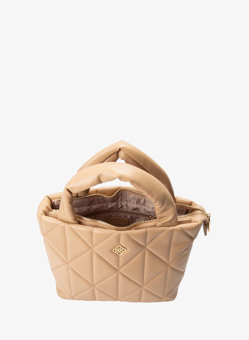 Bata Quilted Top Handle Bag - Image 4
