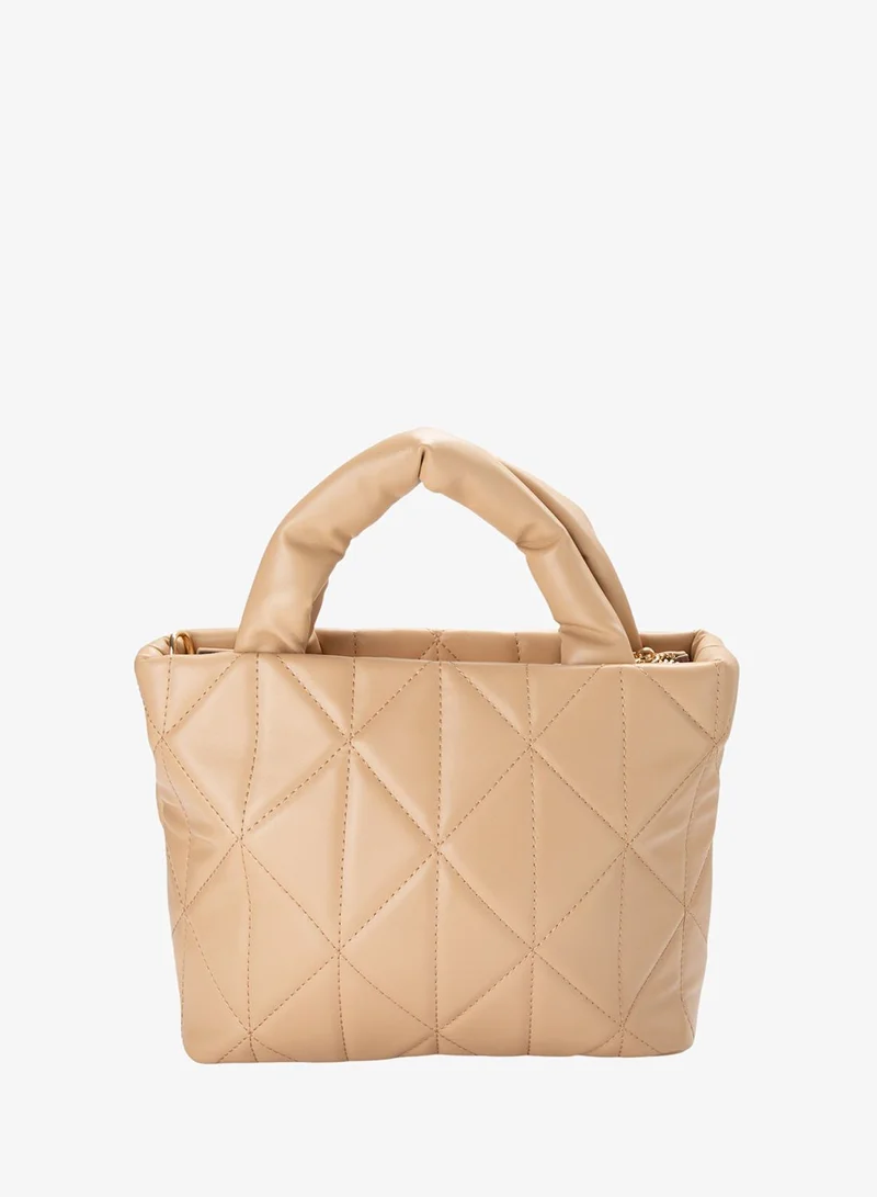 Bata Quilted Top Handle Bag
