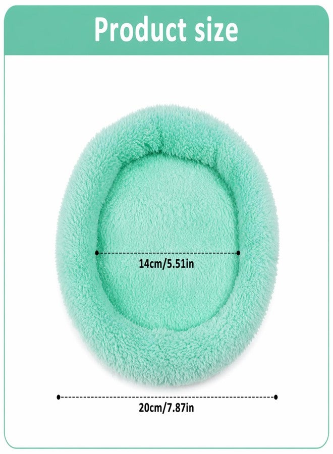 Azefnuhk Guinea Pig Bed, 7.87" x 5.51" Outer Inner Diameter Hamster Beds with Plush, Small Pet Hideout for Small Dwarf Rabbits Hedgehog Squirrel Ferret - Image 2