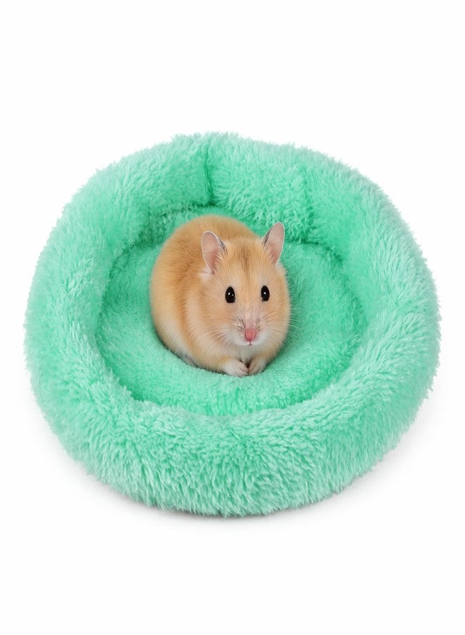 Azefnuhk Guinea Pig Bed, 7.87" x 5.51" Outer Inner Diameter Hamster Beds with Plush, Small Pet Hideout for Small Dwarf Rabbits Hedgehog Squirrel Ferret - Image 1
