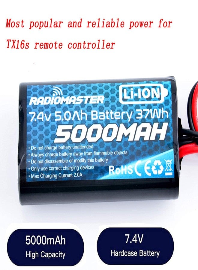 RADIOMASTER TX16S Battey 5000mAh 2S 7.4V XT30 JST-XH Plug TX16s Transmitter 1Pack - Image 3