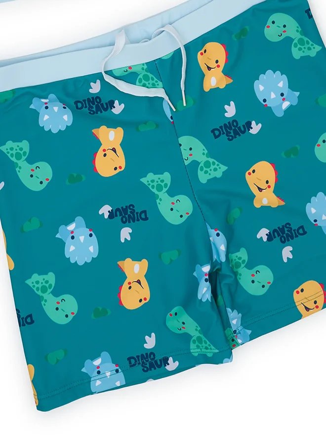 بيبي كلو Dinosaur Car Themed Boys' Swimwear Set