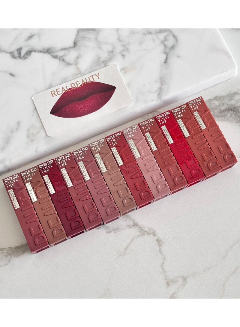ريال بيوتي مجموعة أحمر شفاه بلون مكثف وغير لامع يدوم طويلا من 12 قطعة متعدد الألوان - Image 1