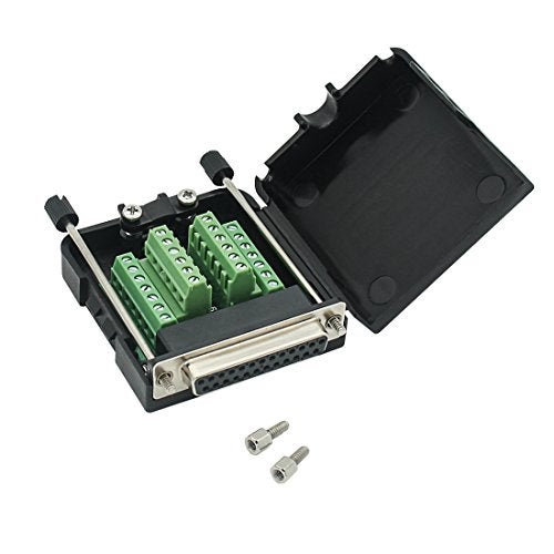 YIOVVOM DB25 Breakout Board Solder-Free Female Adapter 25-pin Port Adapter to Terminal Connector Signal Module Long Bolts and Nuts with case - Image 2