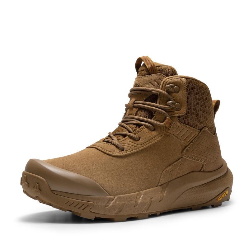 NORTIV 8 Mens Waterproof Military Tactical Work Boots Leather Motorcycle Combat Lightweight NonSlip Hiking Boots for Men VaporGuardSize 7Coyote6 InchesSNMT246M - Image 2