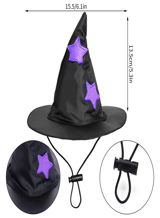 Dxhycc Halloween Pet Costume Cat Wizard Costume Funny Wizard Cat Clothes Cloak and Hat for Small Dogs Outfits - Image 3