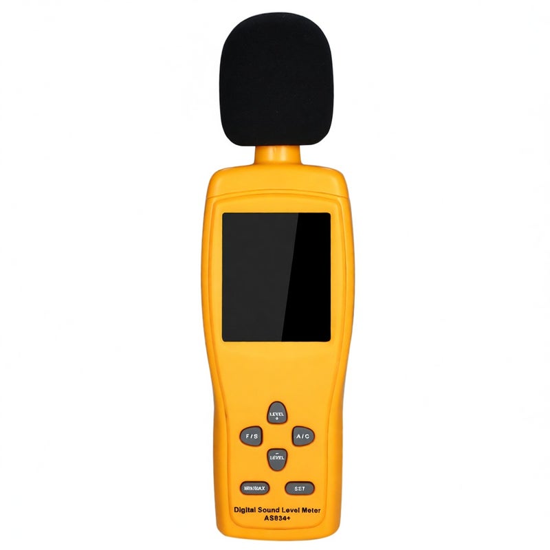 SMART SENSOR AS834+ Digital Sound Level Meter Digital Noisemeter LCD Sound Level Meter 30-130dB Noise Volume Measuring Instrument Decibel Monitoring Tester - Image 1