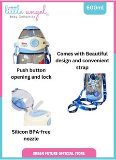 Kids Water Bottle space-themed with Straw, BPA-Free, Leakproof, Easy-to-Carry, 600ml, Perfect for Toddlers and Kids - Blue - pzsku/ZC6D834D5DB0FF5482ADEZ/45/_/1734525399/8909f1db-11a1-4696-8fa3-d3b3b16050cc