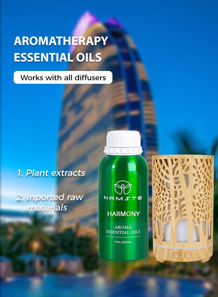 ناماستي زيت عطري عطري طويل الأمد من أروما أويل، 500 مل - هارموني - Image 4