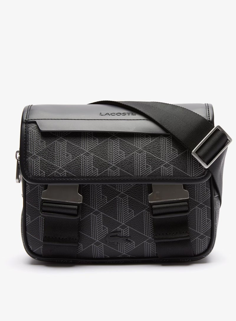 لاكوست حقيبة لاكوست الرجالية بمشبك قابل للطي - Image 1