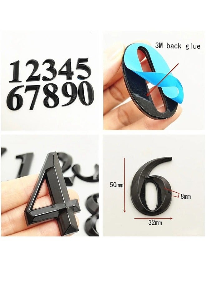 3D Mailbox Numbers 0-9 Self-Adhesive 2 Inch Address Number Stickers Door House Numbers Style Street Mailbox Sign for Apartment Home Office  - Image 2