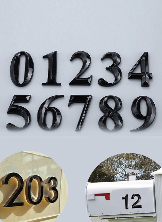 3D Mailbox Numbers 0-9 Self-Adhesive 2 Inch Address Number Stickers Door House Numbers Style Street Mailbox Sign for Apartment Home Office  - Image 1