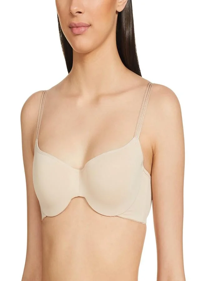 Triumph Triumph Women's Polyamide Wired Casual Push Up Bra (123I321_Beige_36B)