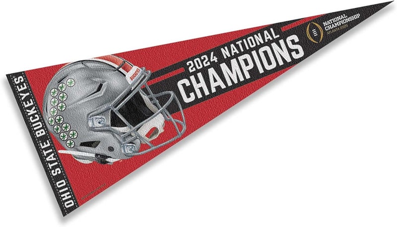 WinCraft Ohio State Buckeyes Pennant 2024 National Champions Banner - Image 1