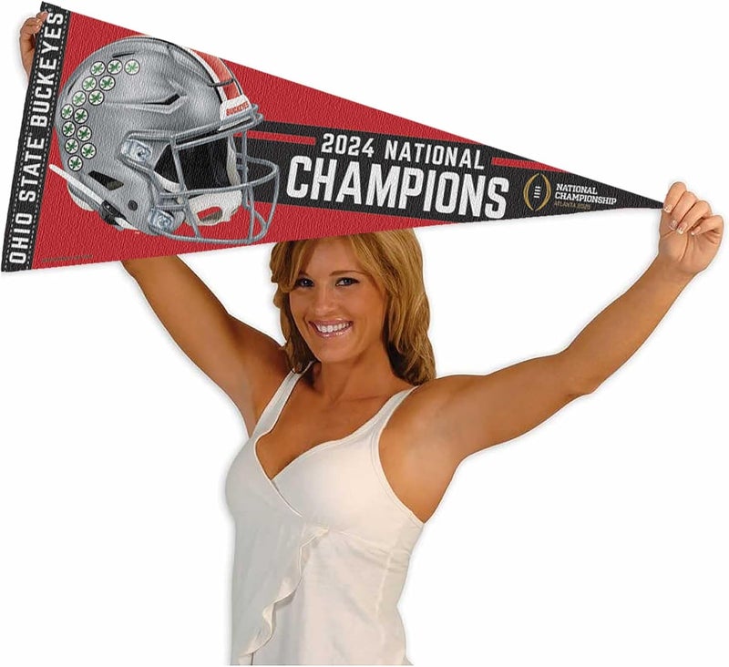 WinCraft Ohio State Buckeyes Pennant 2024 National Champions Banner - Image 4
