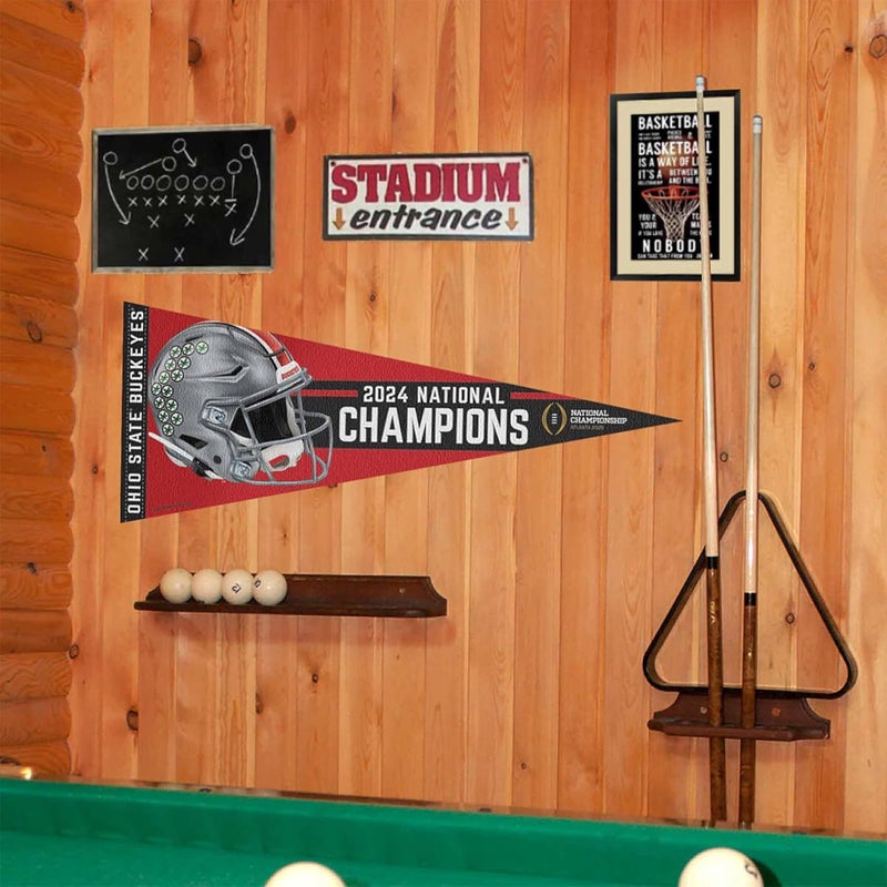 WinCraft Ohio State Buckeyes Pennant 2024 National Champions Banner - Image 2