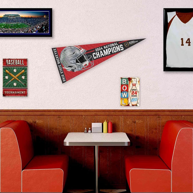 WinCraft Ohio State Buckeyes Pennant 2024 National Champions Banner - Image 3