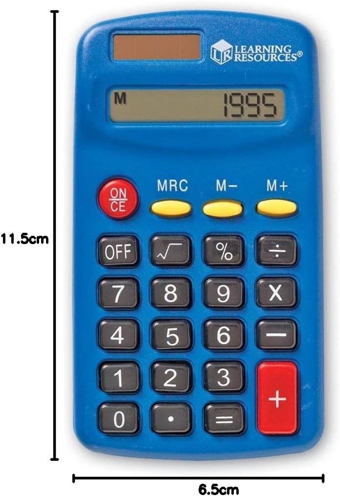 Learning Resources Primary Calculator Educational Toy, Blue - Image 2