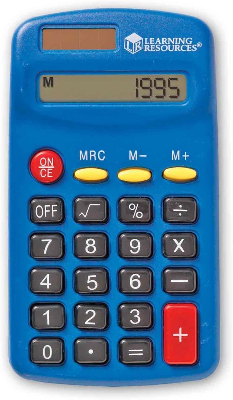 Learning Resources Primary Calculator Educational Toy, Blue - Image 1