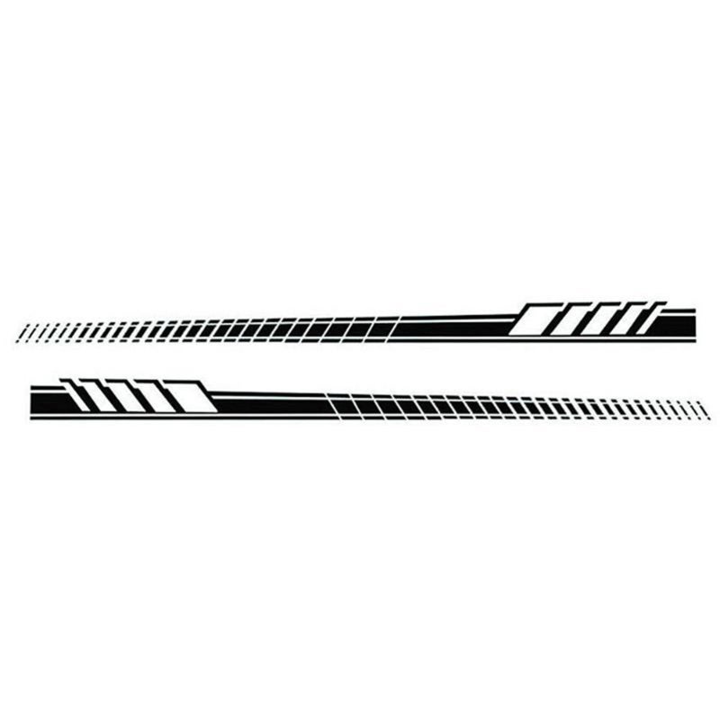 Car Auto Body Stickers Long Stripe Side Skirt Decoration Vinyl Decals - Image 1