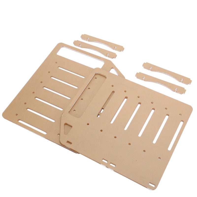 Acrylic Hard Drive Bracket 6 Bay 3.5 Inch HDD Transparent Cage for PC DIY Build - Fix Six Hard Disks Two 8cm Fans - Transparent Acrylic Material for Computer Case Mod - Image 2
