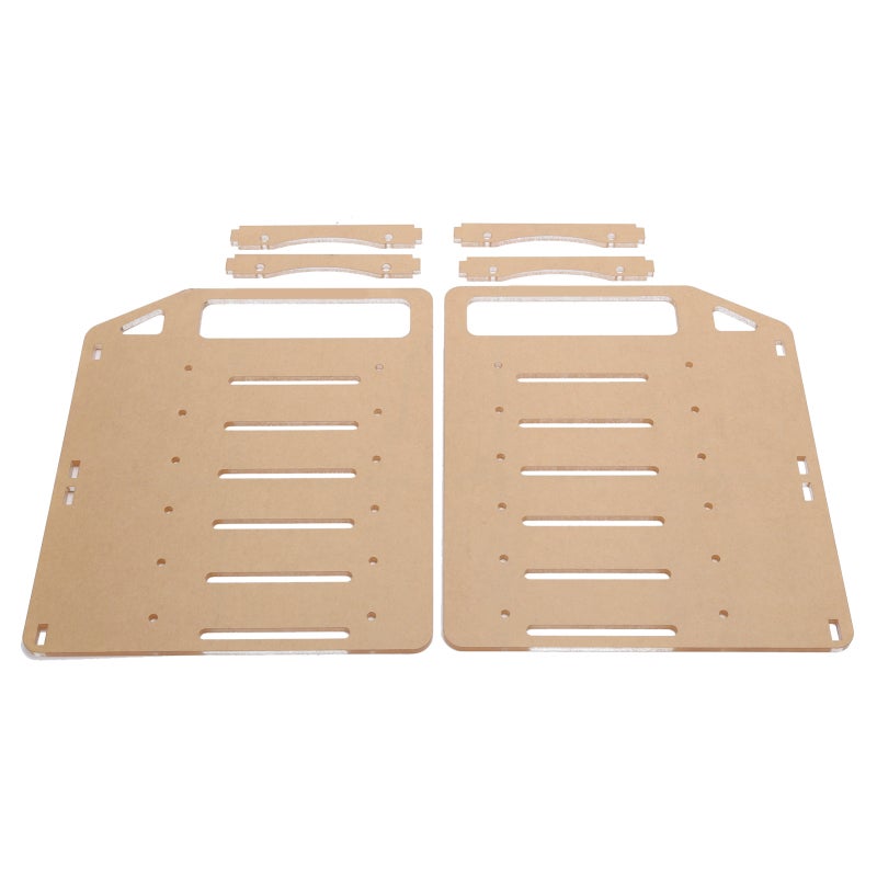 Acrylic Hard Drive Bracket 6 Bay 3.5 Inch HDD Transparent Cage for PC DIY Build - Fix Six Hard Disks Two 8cm Fans - Transparent Acrylic Material for Computer Case Mod - Image 5