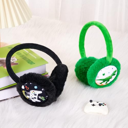 WAWSAM Kids Earmuffs Warmer Ear muffs Winter Fleece Earmuffs Warm Ear Covers for Toddle Girls Boys (Green) - Image 5
