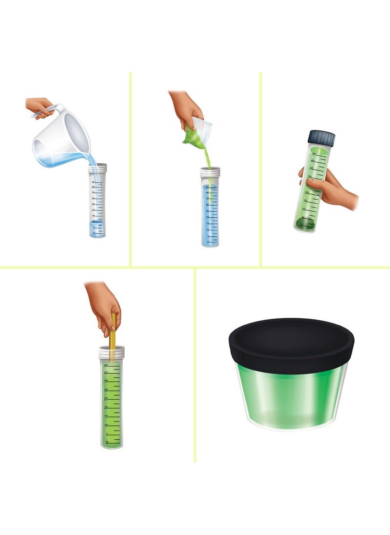 Hinkler - Hinkler Curious Universe Scented Slime Creation Lab - DIY Slime Making Kit includes a 16-page book, slime powders, a slime shaker, stirring stick, and 4 display containers, Fun Scented Slime Projects, Slime Texture Exploration - Image 1