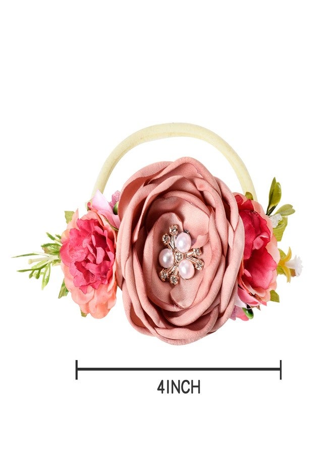 Tutu.kk Toddle Tutu Skirt for Baby Girl with Diaper Cover, Soft Baby Tutu Dress 0-6months with Flower Headband, 1-beansand, 0-3 Months - Image 2