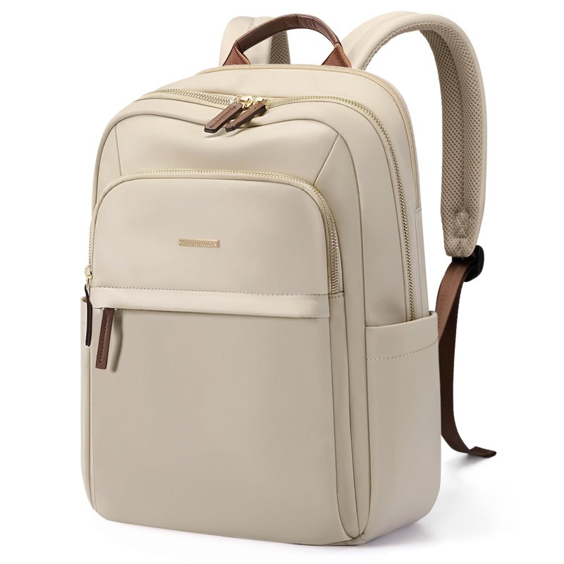 GOLF QUALITY Laptop Backpack for Women Travel Work Commute Casual Daypack Backpack Purse Computer Bags Fit 16 Inch Notebook Apricot - Image 2