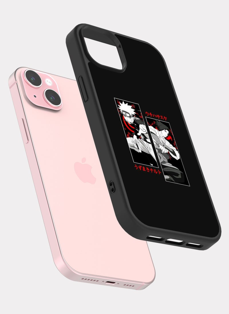 PXLAAT iPhone 15 Plus case cover Naruto and Sasuke - Image 2