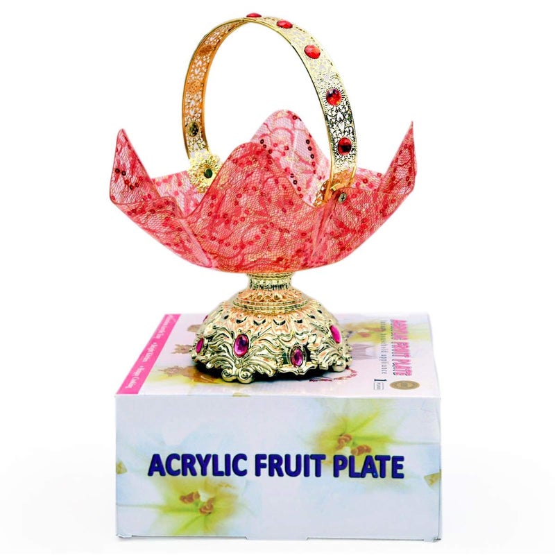 JENY Wedding Ceremony Fruit Plate Candy Food Dish Tableware Function Decoration Red Big - Image 4
