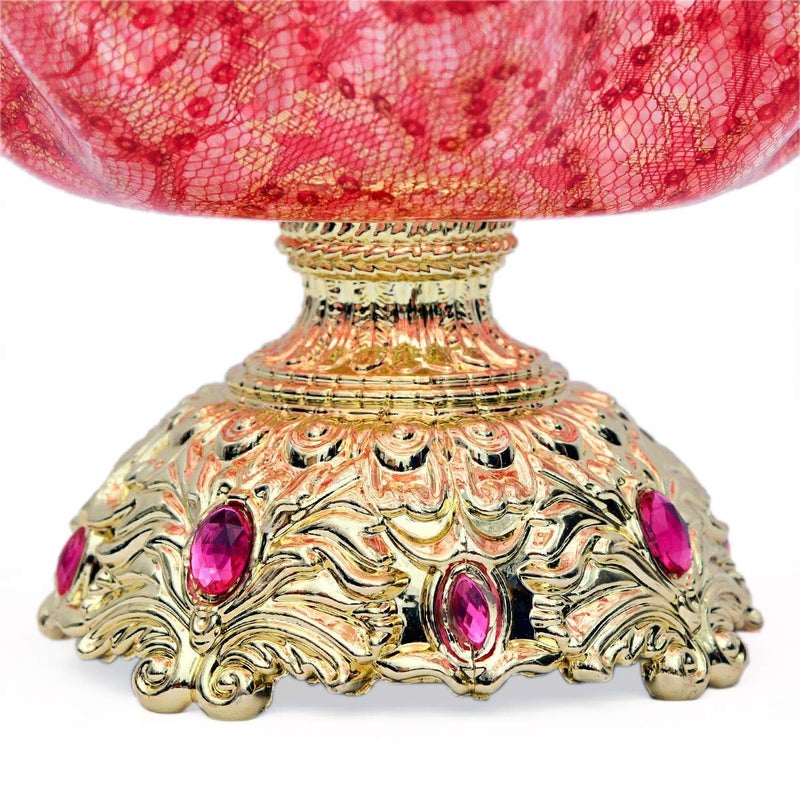 JENY Wedding Ceremony Fruit Plate Candy Food Dish Tableware Function Decoration Red Big - Image 2