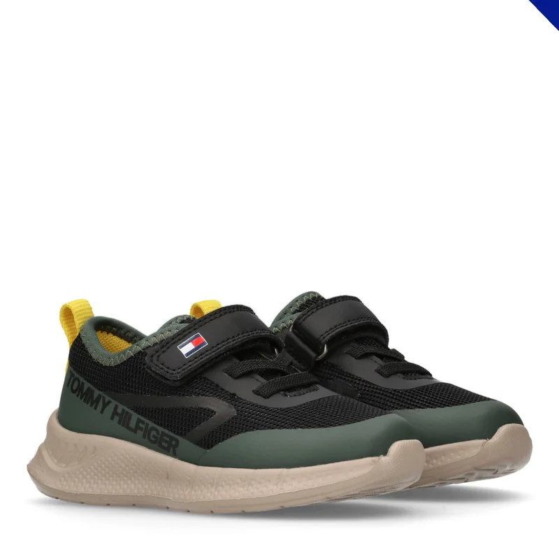 TOMMY HILFIGER Little Low Top Lace Up/Velcro Sneakers