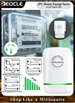 REOCLE 1pc Home Smart Power Saver Electricity Saving Box Energy Saving Device Household Energy Saver Electricity Saving and High Efficiency  - Image 1