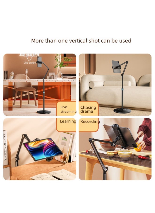 Bo Rui BONERUY 2023 Product Floor Stand Mobile Phone Tablet Foldable Metal Stand Tablet Stand-Color:P76L Floor Mobile Phone Clip - Image 5
