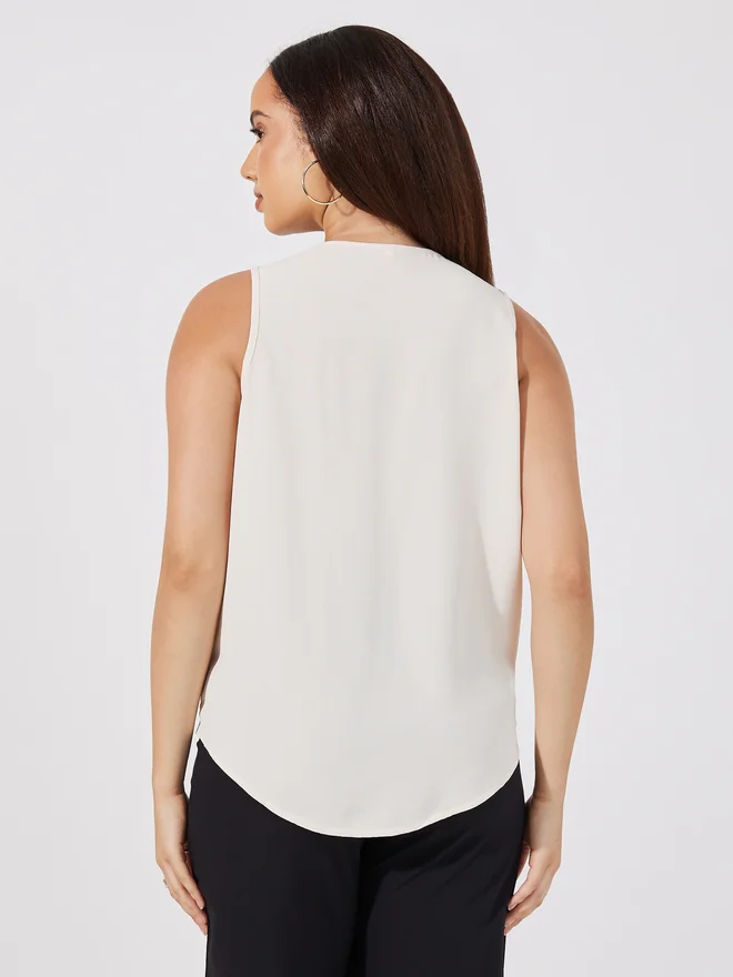 اريا رومانس ARIA ROMANCE V Neck Wrap Front Top