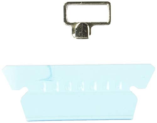 Pendaflex 42BLU Hanging File Folder Tabs, 1/5 Tab, Two Inch, Blue Tab/White Insert (Pack of 25) - Image 1
