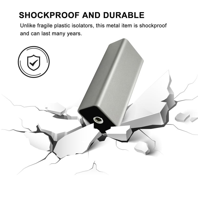 Hulami Ground Loop Noise Isolator - Noise Filter for Car Audio/Home Stereo System (Eliminate The Buzzing Noise Completely) with 3.5mm Audio Cable (Silver Gray) - Image 5