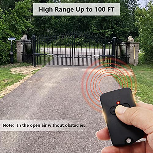 Cooouds RB741 for Mighty Mule Gate Opener Remote, 318MHZ Gate Remote Control for GTO Gate Openers, 9 Dip FM135 Gate Transmitter for MM371W MM572W etc. Gate Clicker Garage Door Entry Controller (3 Pack) - Image 5