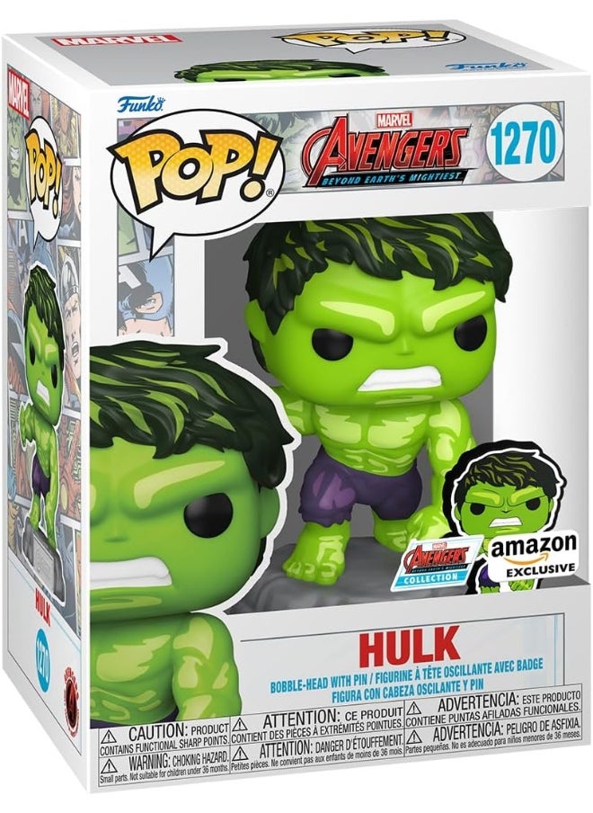 Funko Funko Pop! & Pin: The Avengers: Earth's Mightiest Heroes - 60th Anniversary, Hulk with Pin, Exclusive  - Image 4