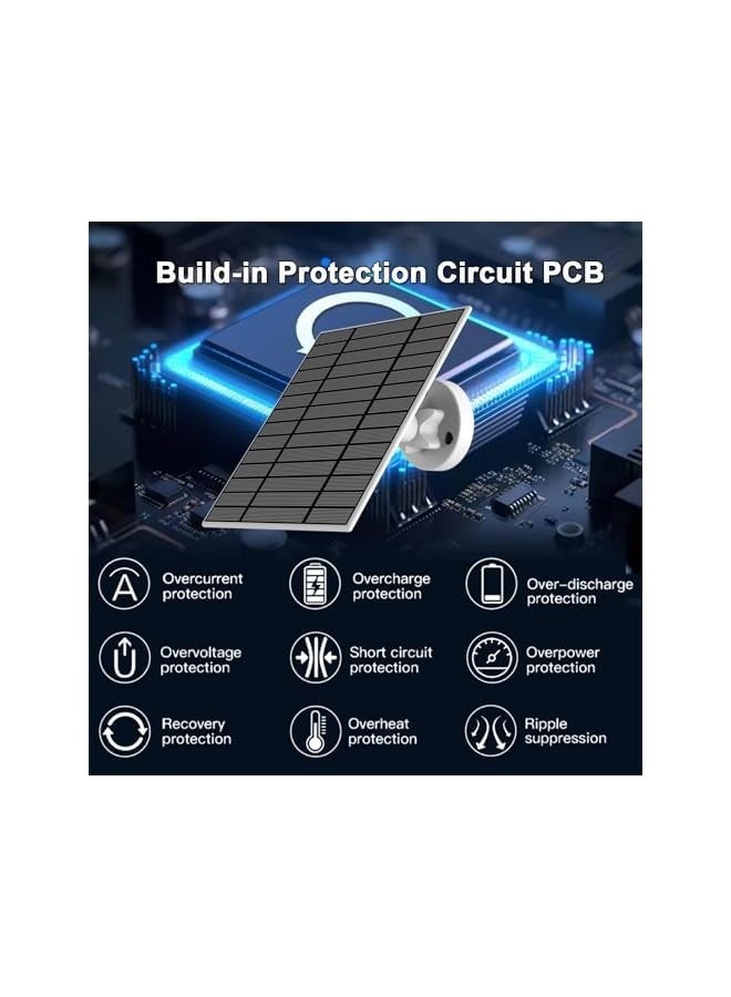 6W solar panle for doorbell battery charging, IP66 waterproof, compatible with ring video doorbell 2, video doorbell 3/3 plus，video doorbell 4/4 Plus, Doorbell 2K Camera  - Image 3