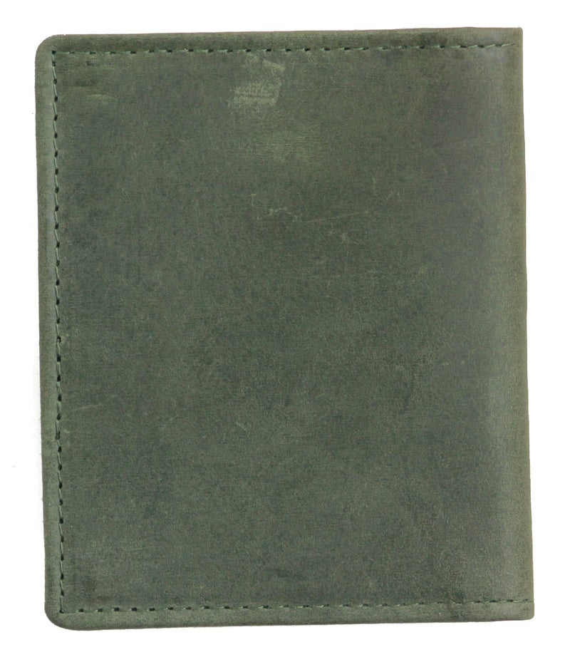 Husk N Hoof RFID Protected Leather Credit Card Holder Wallet for Man Women | Card Holder for Men Woman | Olive Green - Image 4