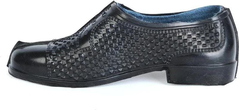 Ayakcenter Zile Black Lined Men's Rubber Shoes