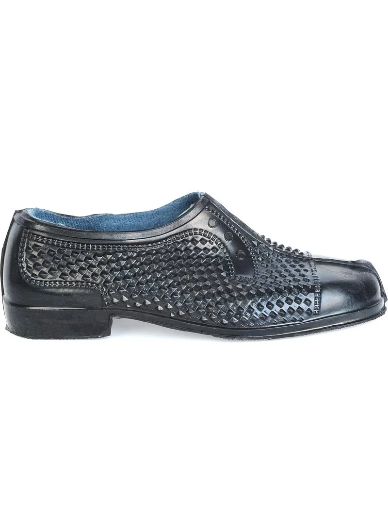 Ayakcenter Zile Black Lined Men's Rubber Shoes