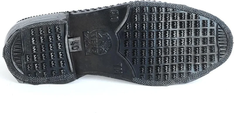 Ayakcenter Zile Black Lined Men's Rubber Shoes